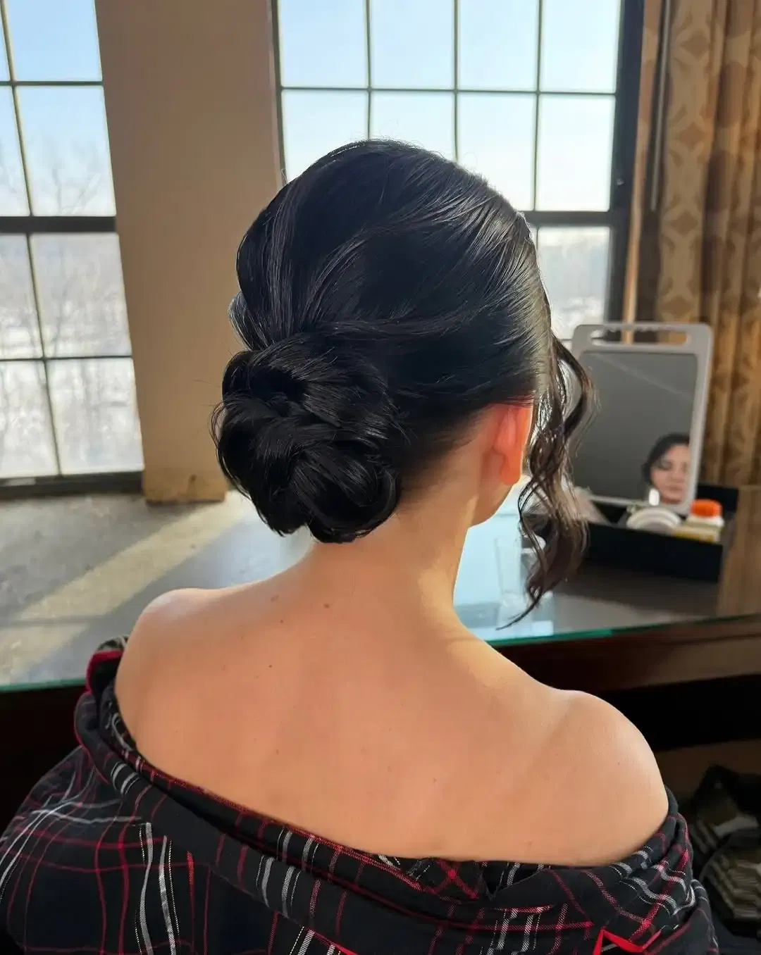 Low Knot Hairstyle