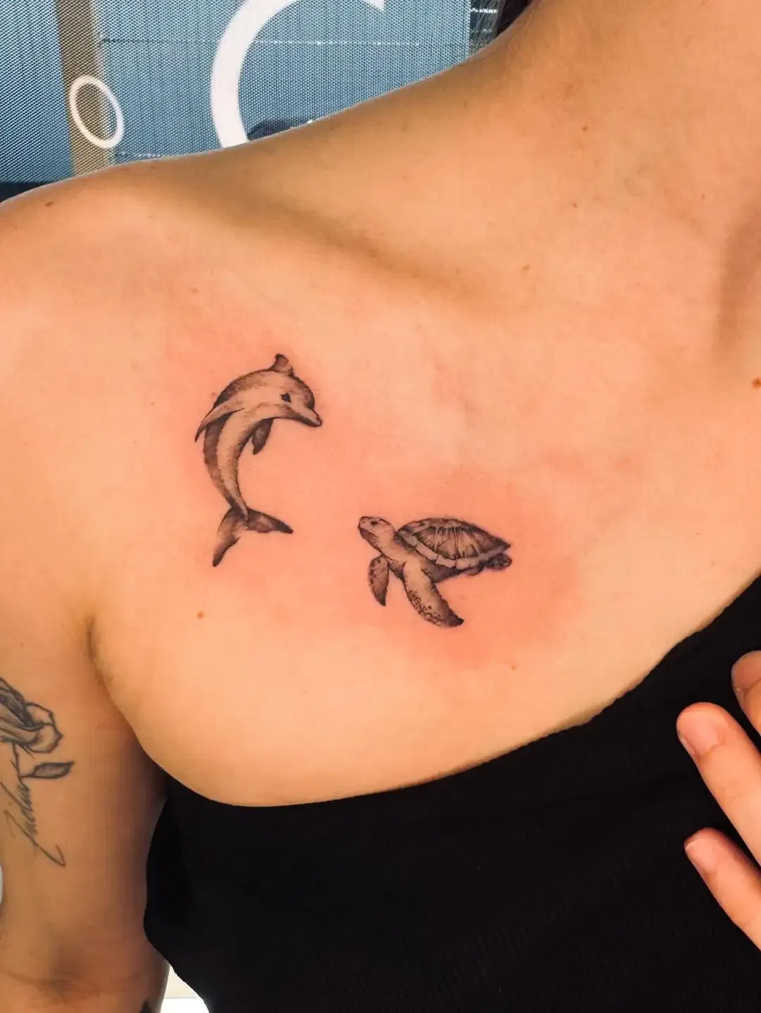 Mini Dolphin Tattoo