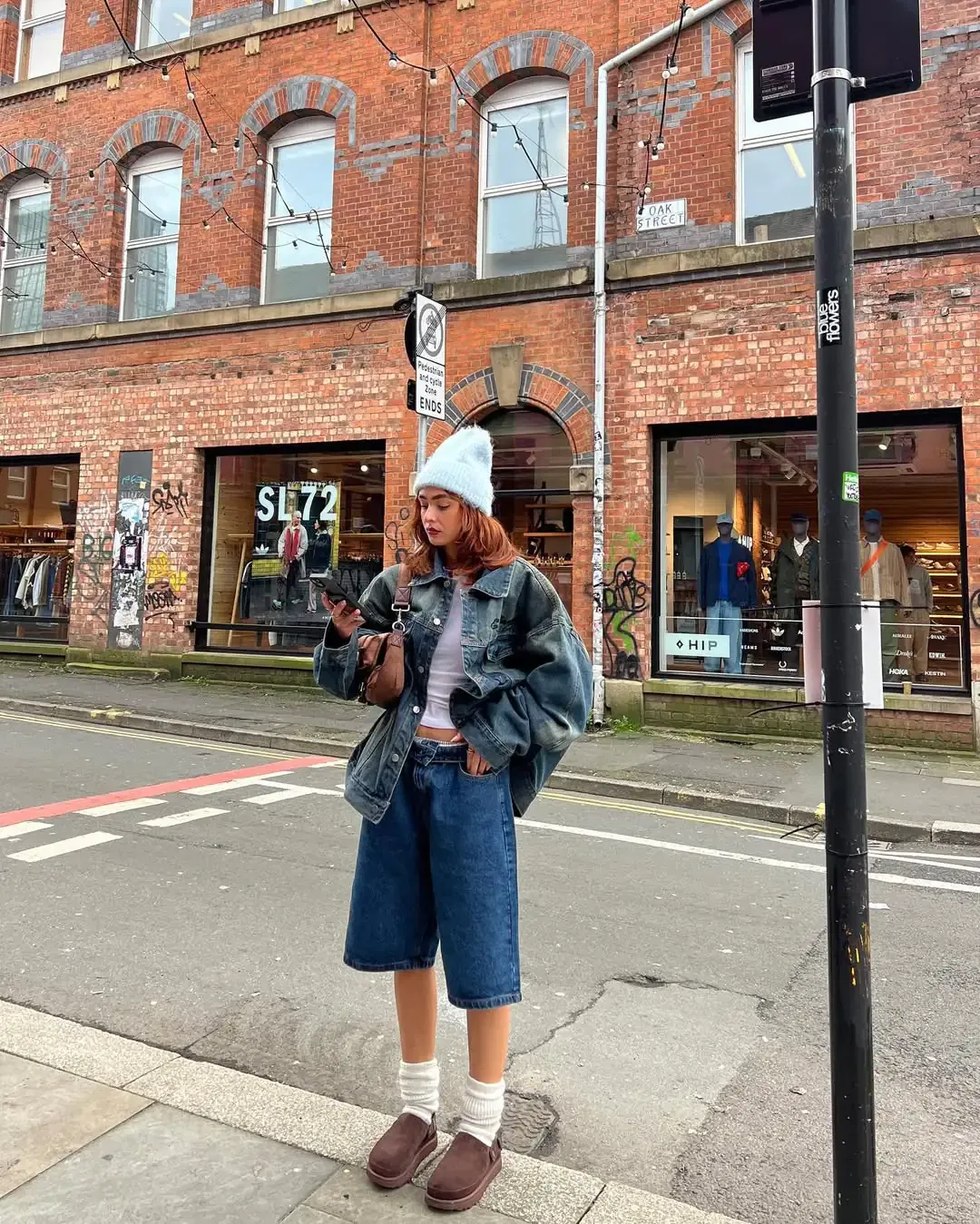Oversized Shirt & Rolled Jorts