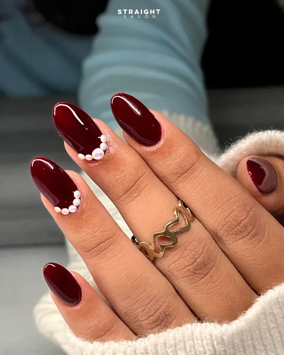 Red Pearl Nails