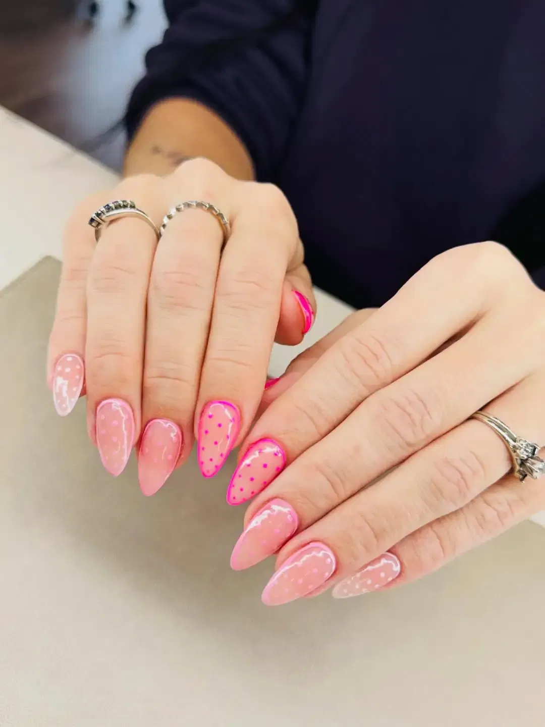 Sheer Pink Nails