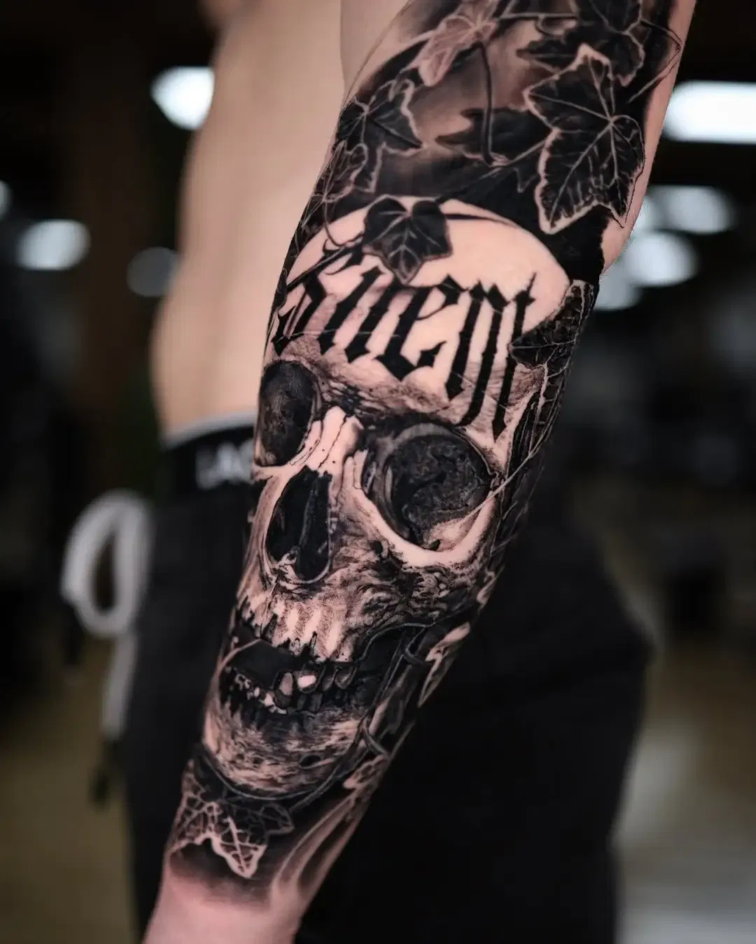 Skull Forearm Tattoo