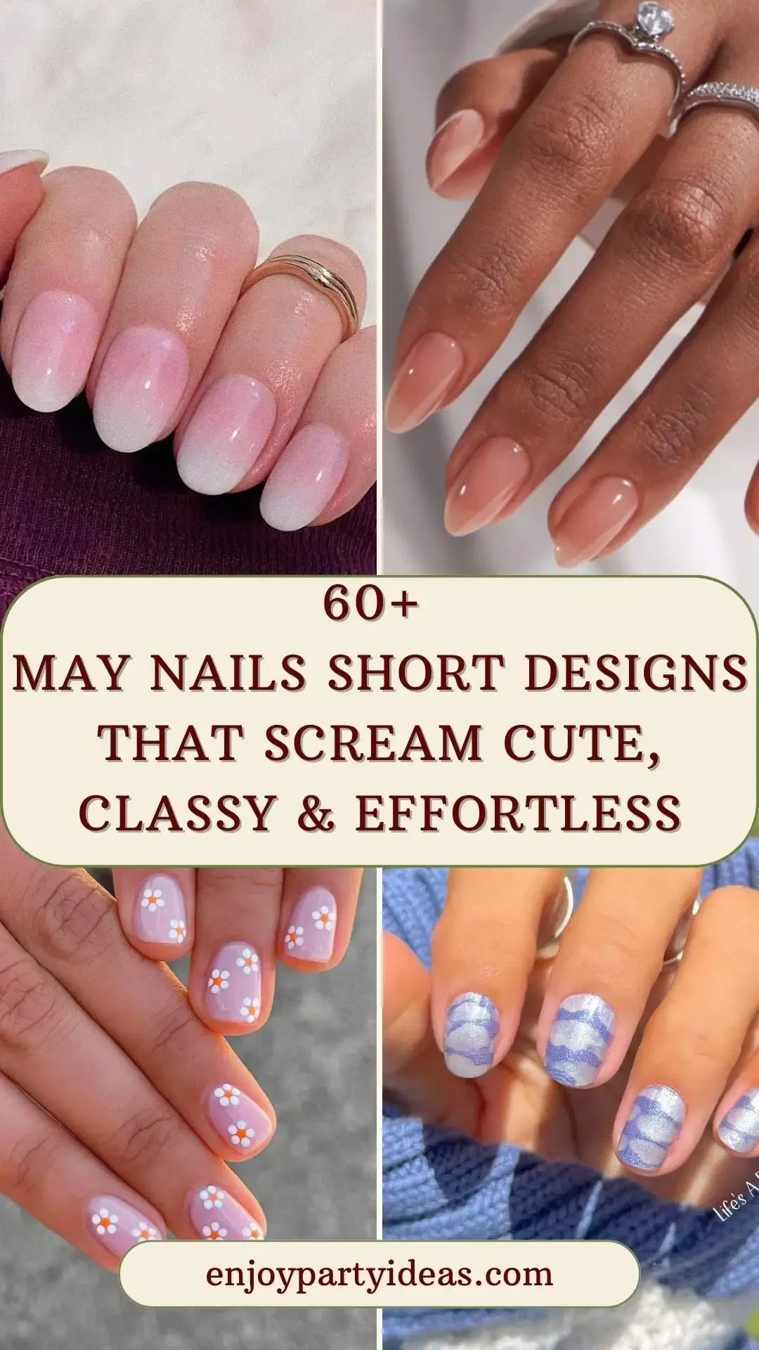 60+ May Nails Short Designs That Scream Cute, Classy & Effortless