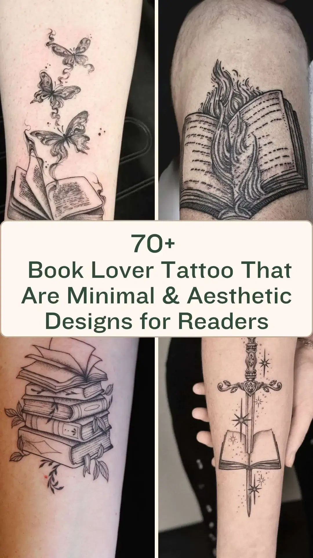Book Lover Tattoo That Are Meaningful, Minimal & Aesthetic Designs for Readers