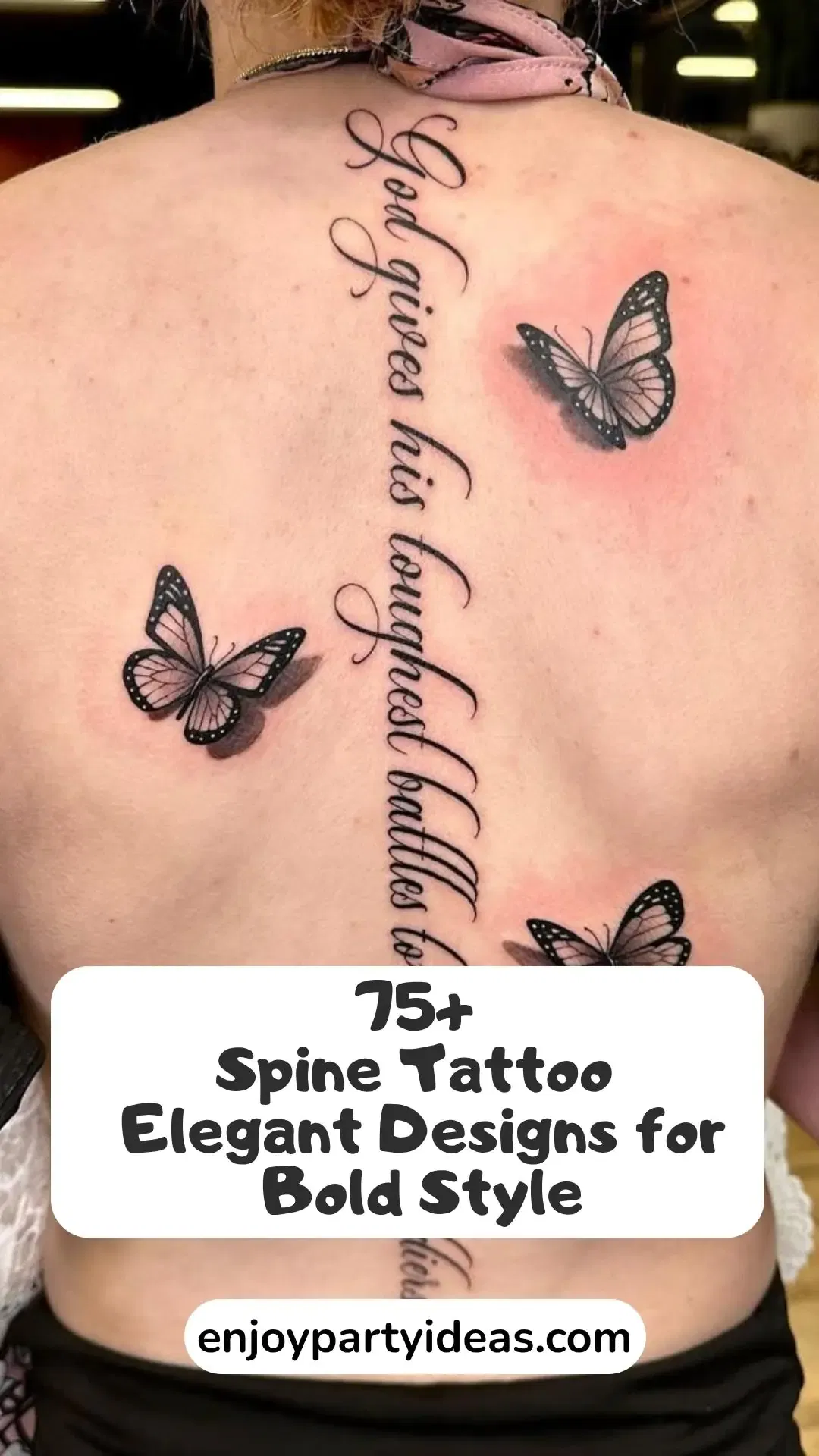 75+ Spine Tattoo Elegant Designs for Bold Style