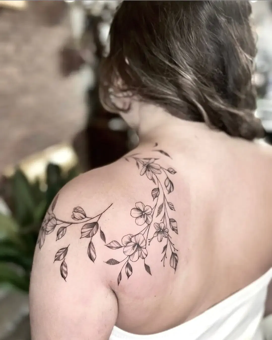 Back of Shoulder Tattoo