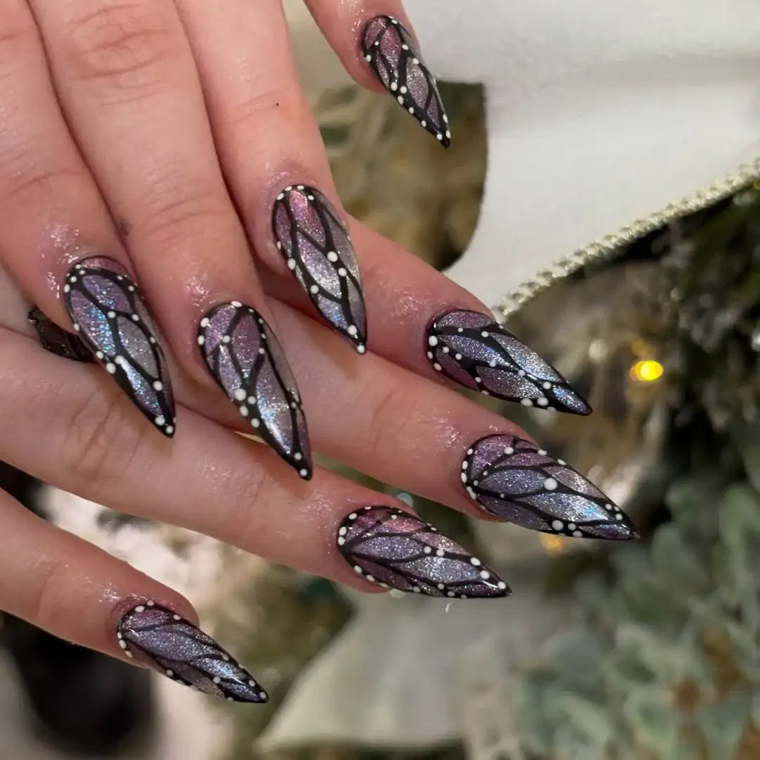 Butterfly Accent Nails