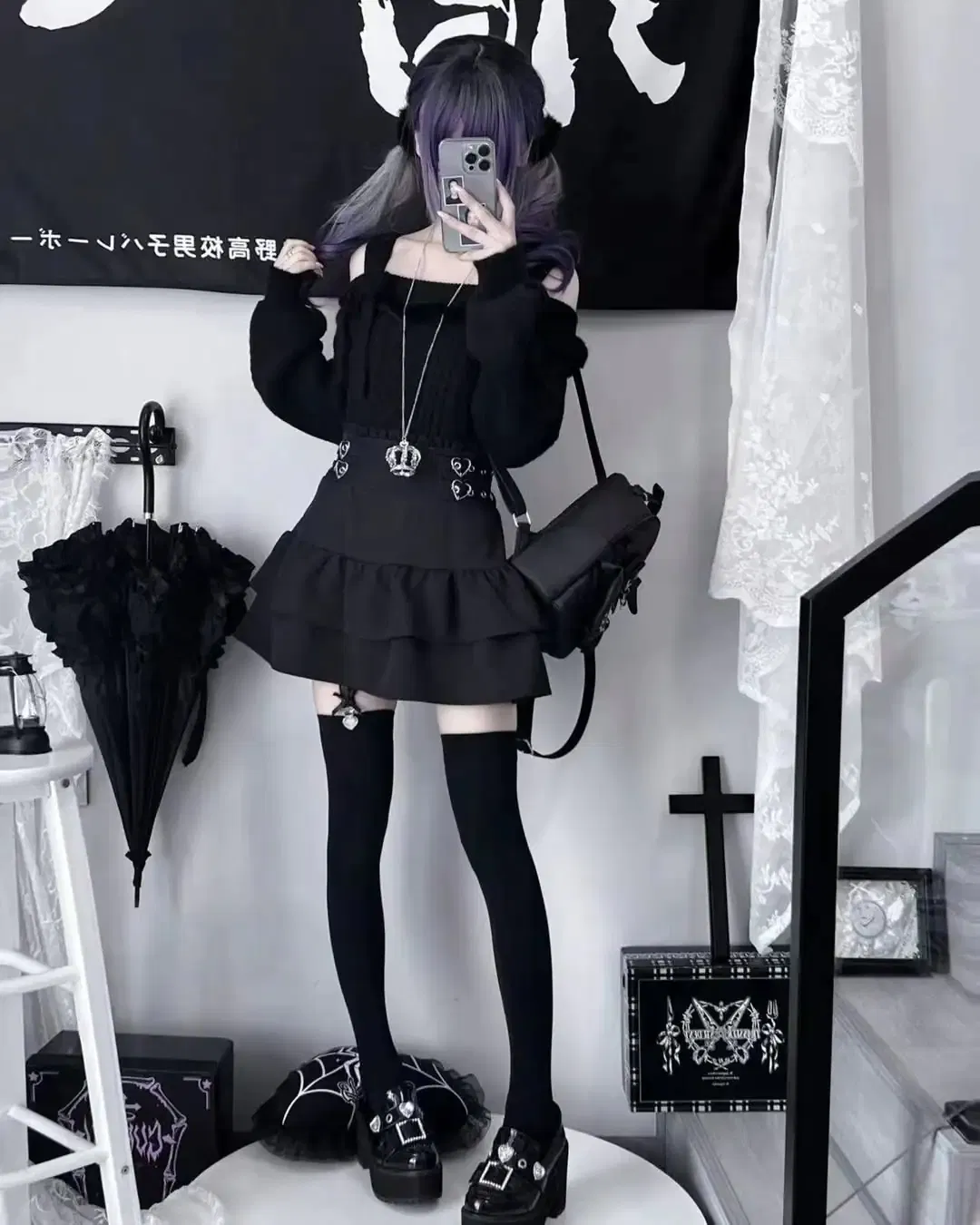 Off-Shoulder Anime Dress