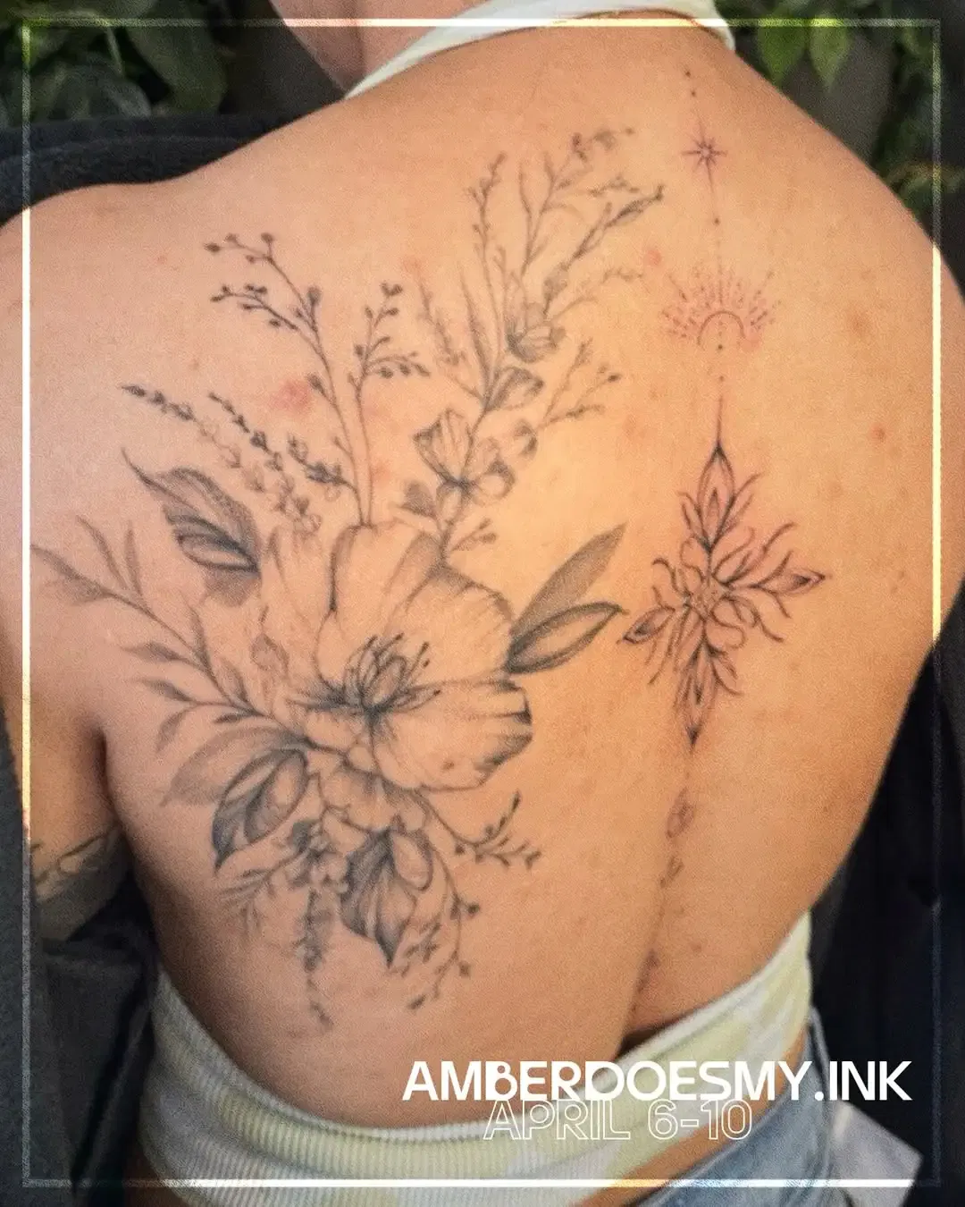 Ornamental Floral Tattoo
