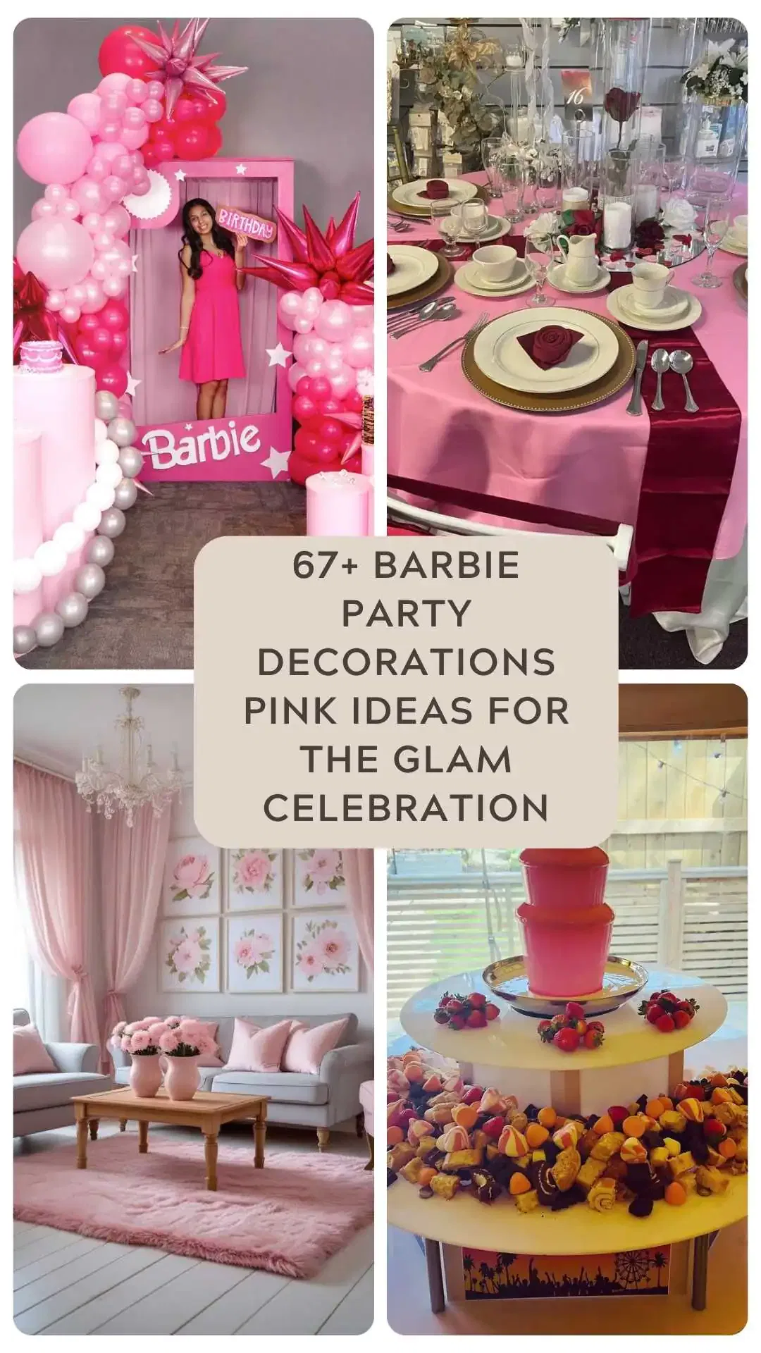 67+ Barbie Party Decorations Pink Ideas for the Glam Celebration