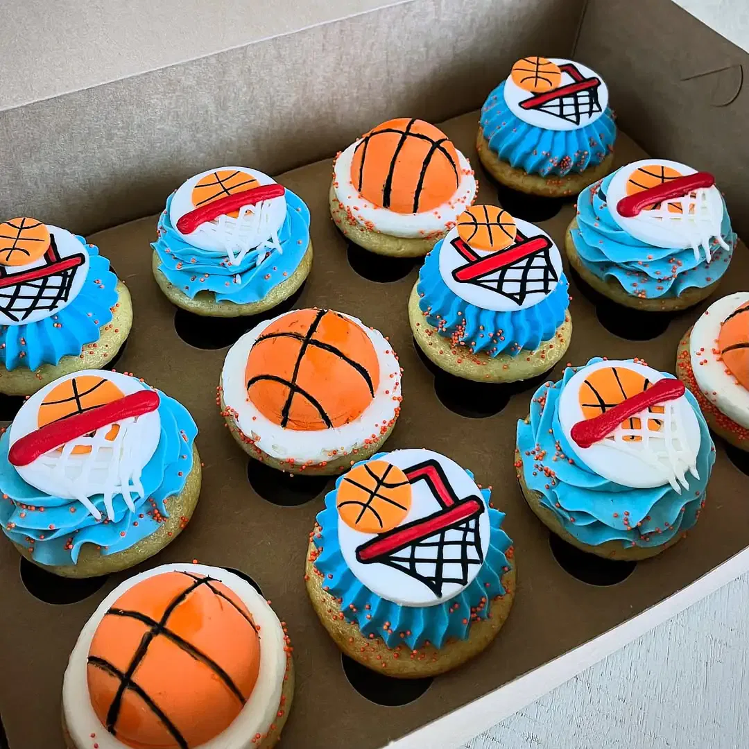 Basketball Cupcakes