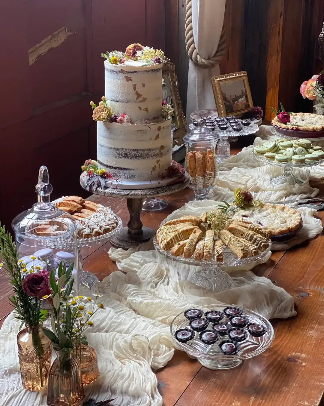 Boho Birthday Cake Table Styling