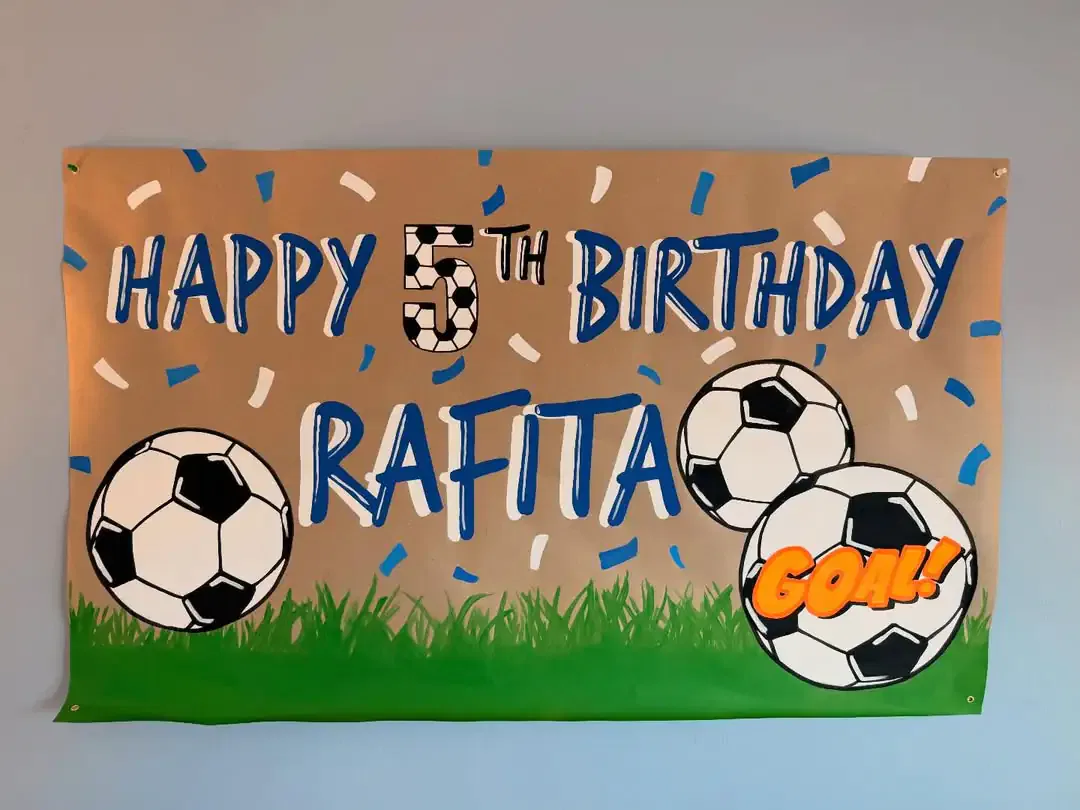 DIY Soccer Banner