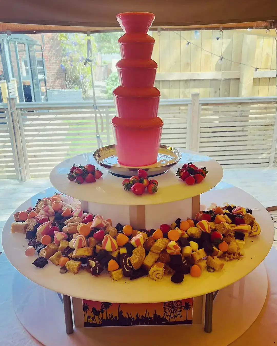 Pink Chocolate Fountain