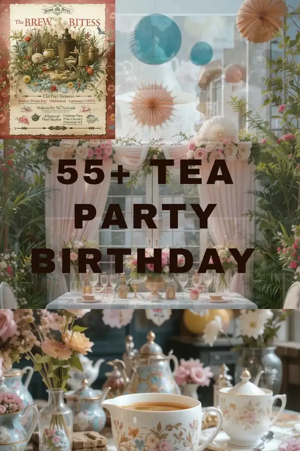 55+ Tea birthday party