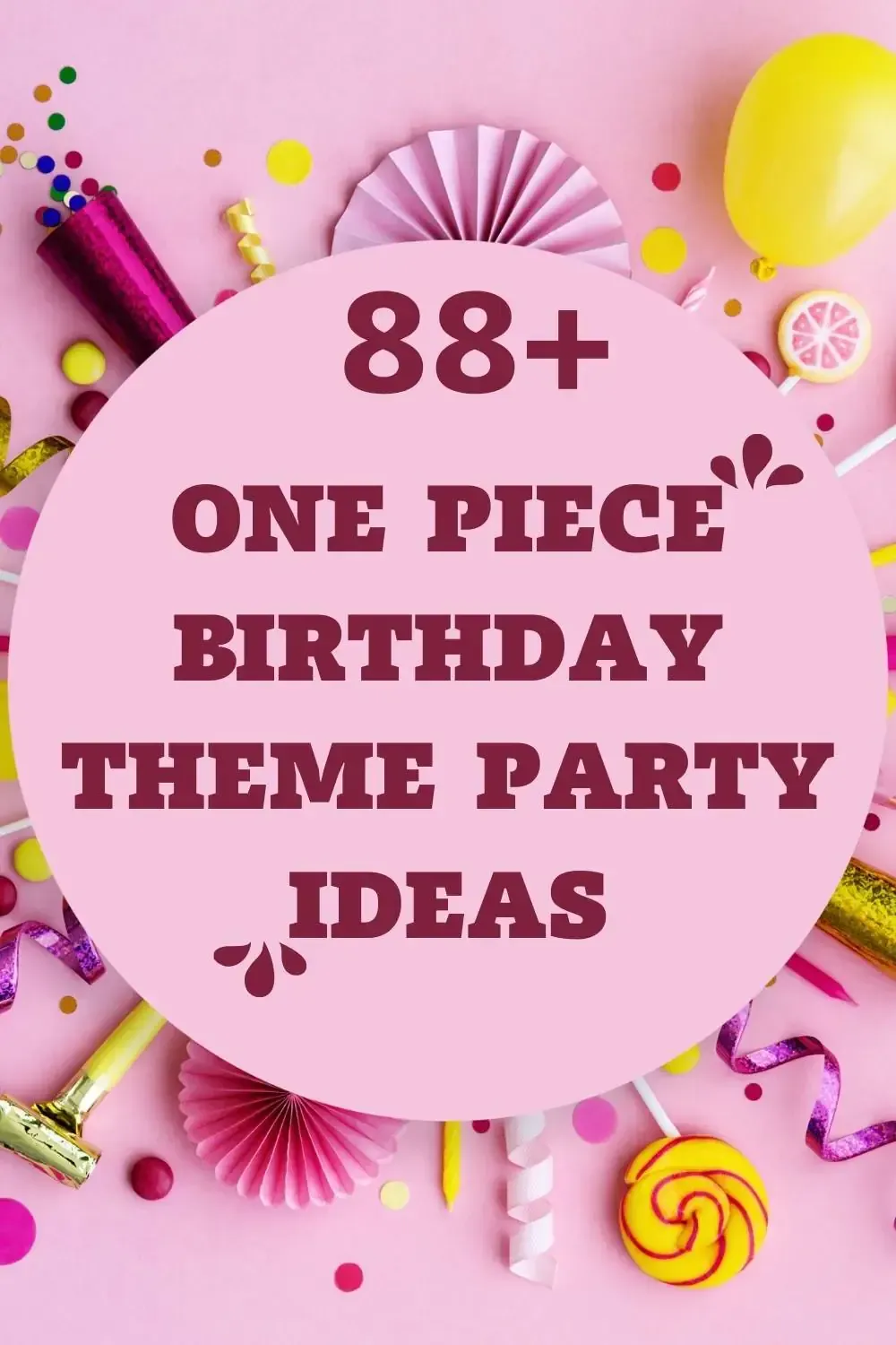 One Piece birthday Theme Party Ideas 