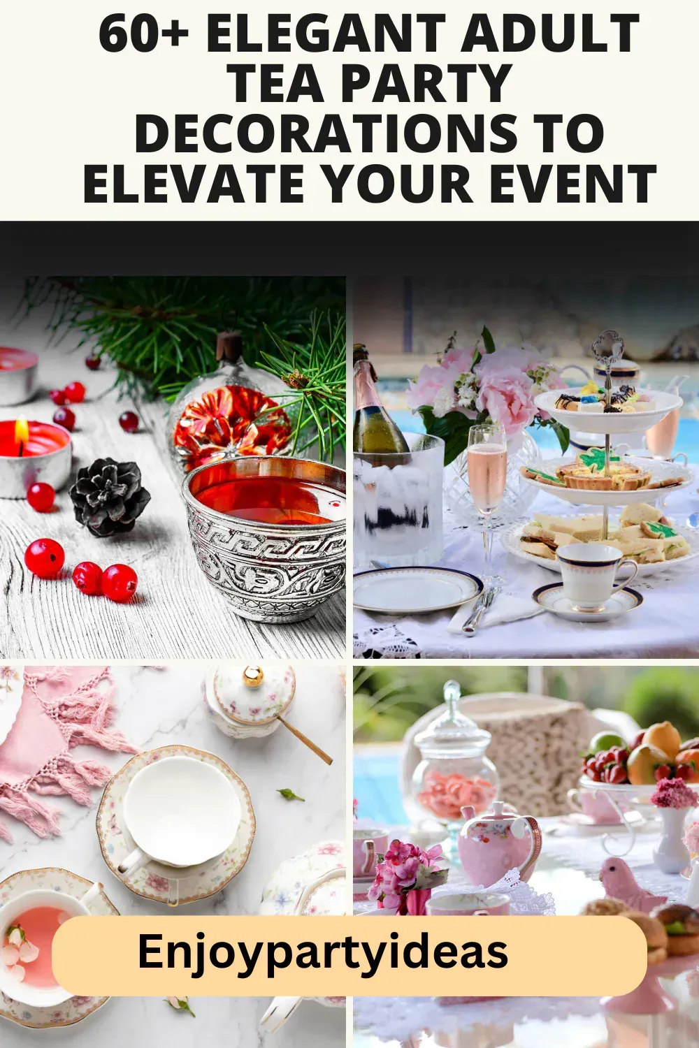 60+ Elegant Adult Tea Party Decorations to Elevate Your Event