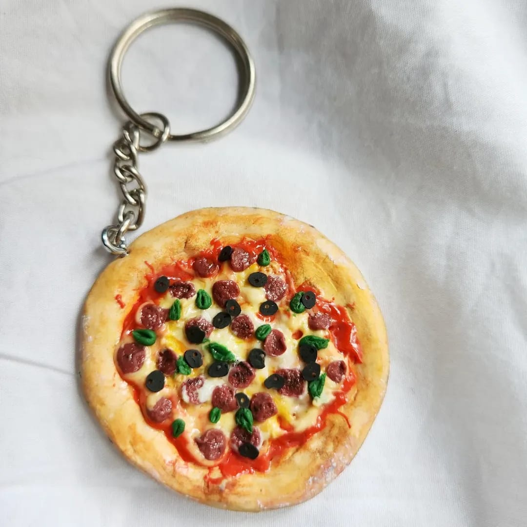 Pizza Slice Keychains